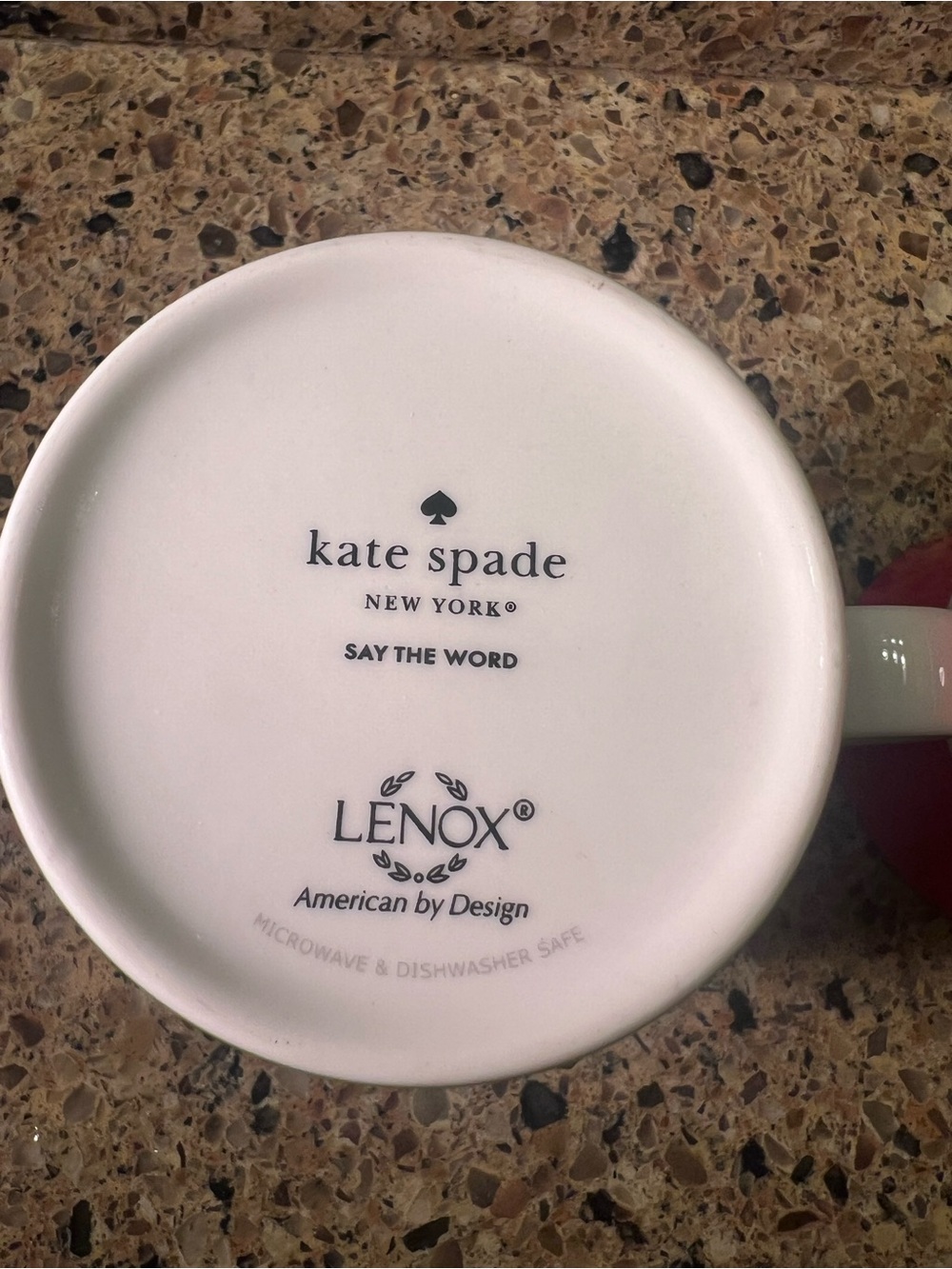 Kate Spade by Lenox green and red striped mug duo with gold accents - Picture 8 of 10